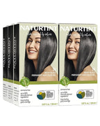 Naturtint 1N Ebony Black Permanent Hair Color (Pack of 6), Ammonia Free, Vegan, Cruelty Free, up to 100% Gray Coverage, Long Lasting Results (Packaging may vary)