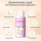 SAVILAND Acrylic Nail Kit with Drill: Nail Kit for Beginners with Everything Professional All-In-1 Acrylic set Gel Polish U V Light Full Tools DIY Salon Home Gift Set