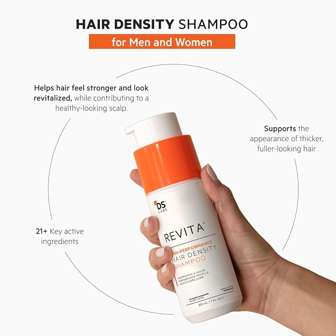 DS Labs Revita Shampoo, 205 mL – Scalp Refreshing Cleanse for Fuller Looking, Volumizing, Lightweight Hydration, Sulfate & Silicone Free, Color Safe, For Men & Women