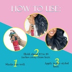 Jerome Russell Temp'ry Spray-on Blue-Black Hair Color, 2.2oz x 3 pack