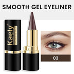 Kaely Brown Gel Eyeliner Pencil for Eyes, Crayon Eye Liner Waterproof Smudge Proof, Cat Eye Goth Halloween Makeup for Older Women, Eye Black Face Paint Eyeshadow Stick, Vegan & Cruelty-Free, 03