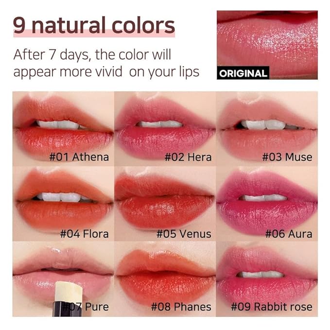 Lux Triple Lip Cure Balm (0.17 oz) (Pure) 4 million units sold in Korea, Natural Tinted Korean Lip Balm, Petroleum/Paraben Free, Lip Butter,lip balm hydrating,tinted moisturizer