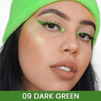 Kaely Dark Green Gel Eyeliner Pencil,Waterproof Smudge Proof Eye Liner Pen,Cat Eye Goth Halloween Makeup,Eye Black Face Paint Lipstick Crayon,Color Colorful Eyeliner Eyeshadow Stick,09