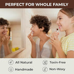 RaGaNaturals Natural Chocolate Lip Balm - Original Beeswax, Shea Butter, Jojoba Oil, Vitamin E - All Day Hydration for Dry & Cracked Lips - Stocking Stuffers & Christmas Gift -Handmade in USA (4 Pack)