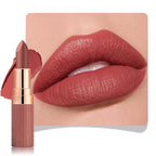 evpct Coral Orange Red Matte Creamy Lipstick for Women, Long Lasting Waterproof Velvet Lipstick, Lip Stick Crayon Buildable Blendable Creamy Color, Longwear Lip Makeup Cruelty-free 24 hour original 04