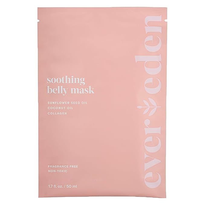 Evereden Soothing Belly Mask for Stretch Marks - One Size | 1 count | Belly Mask for Pregnancy | Clean Pregnancy Skincare | Non-toxic and Fragrance Free
