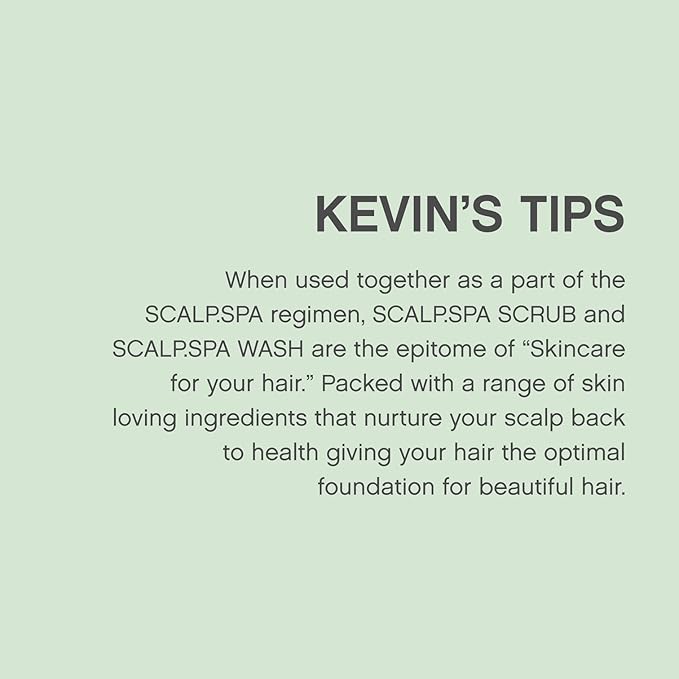KEVIN.MURPHY SCALP.SPA WASH - Clarifying Scalp Shampoo - For All Hair Types - Soothes Dry Scalp - Colour Safe - Sulphate & Paraben Free Shampoo - 250 mL / 8.4 fl oz