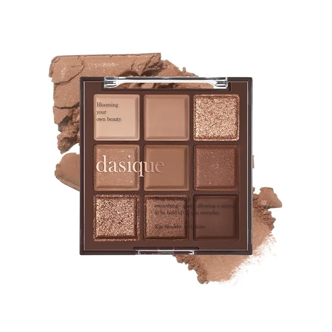 dasique Shadow Palette #11 Chocolate Fudge l Cruelty-Free l 9 Blendable Shades in Smooth Matte and Shimmer Finishes with Gorgeous Pearls