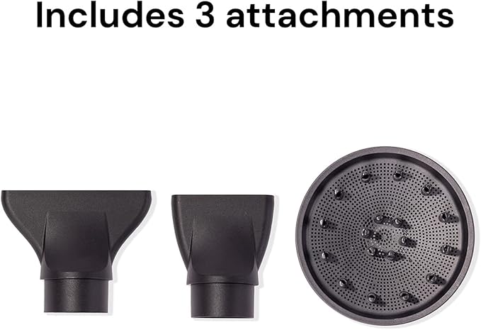 L'ANGE HAIR Le Styliste Luxury Hair Dryer | Quiet Brushless Blow Dryer with Diffuser | 1875 Watts for 4X Faster Drying | Hairdryer with 3 Heat & Speed Settings | Best Hair Dryers for Blowouts