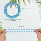 JessLab Spiral Hair Ties for Women, 10-Pack Traceless No-Damage Ponytail Holders, Coils Hair Bands for Girls, Assorted Colors