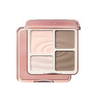 JUDYDOLL Highlight & Contour Palette, All-in-One Matte Highlighter Contour Compact, stocking stuffers, Blendable Face Makeup for Cool and Olive Skin Tone, Stocking Stuffers (01 Wave Shadow Palette)
