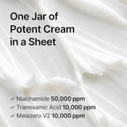 celimax Pore+Dark Spot Brightening Cream Mask 4EA | Non-Sticky Sheet for Enlarged Pores with Niacinamide, Tranexamic Acid, Non-Irritating, Hydrating, Hyperpigmentation, Korean Facial Mask