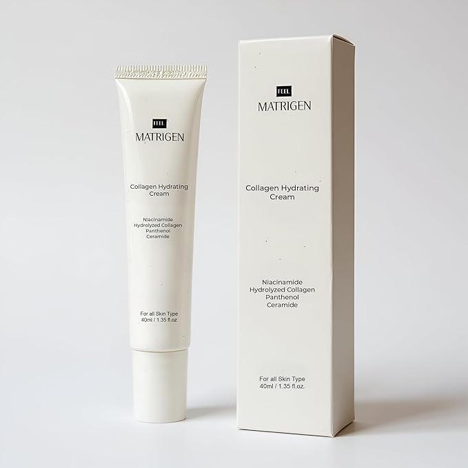 Collagen Hydrating Cream with Niacinamide, Hydrolyzed Collagen, Panthenol & Ceramide – Deep Moisture, Skin Barrier Support, Firmness & Radiance, 1.35 fl. oz