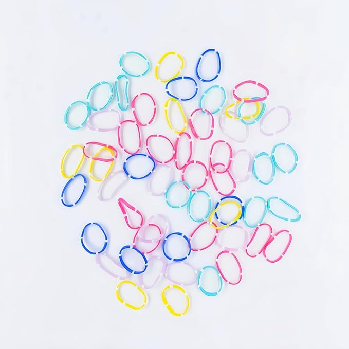 3200 Pcs Elastic Rubber Bands Small Hair Ties Hair Rubber Mini Hair Bands Hair Elastics Tiny Soft Holder Ponytails for Girls (Spring Color with dots)