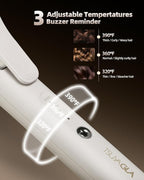 Hair Curling Wand, 1.6 Inch Long Barrel Ceramic Curling Iron, Hair Curler with Keratin&Argan Oil Infused, Curling Wand for Long Hair Transform Your Look in Seconds