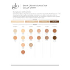 Glo Skin Beauty Satin Cream Foundation Makeup for Face, Honey - Full Coverage, Semi Matte Finish, Conceal Blemishes & Even Skin Tone