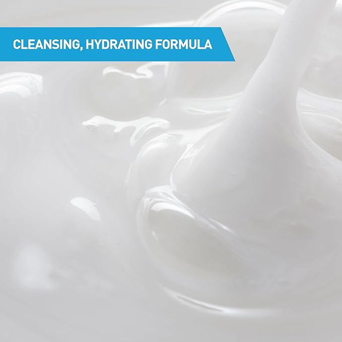 CeraVe Hydrating Anti Dandruff Shampoo, 1% Pyrithione Zinc Dandruff Treatment With Ceramides, Niacinamide & Hyaluronic Acid, Helps Eliminate Flakes & Provides Itchy Scalp Relief, Sulfate Free, 19 Oz