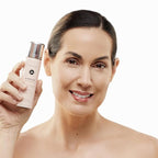 MagicMinerals AirBrush Foundation Set by Jerome Alexander – 3pc Set Includes AirFinish, Foundation and Kabuki Brush - Spray Makeup with Anti-aging Ingredients for Smooth Radiant Skin (Light Medium)