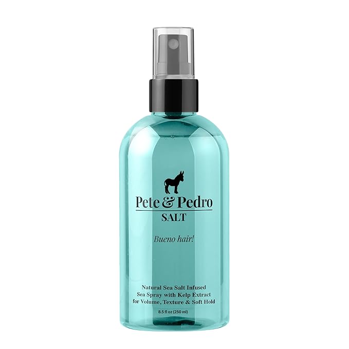 Pete & Pedro SALT - Natural Sea Salt Spray for Hair Men & Women, Adds Instant Volume, Texture, Thickness, & Light Hold | Texturizing & Thickening | As Seen on Shark Tank, 8.5 oz.