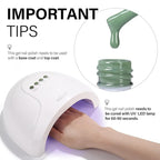 AILLSA Sage Green Gel Nail Polish Pastel Fern Green Gel Polish Olive Color Gel Polish Long Lasting Soak Off U V Gel Nail Art Manicure Salon DIY Saint Patrick's Day Gifts 0.51 Fl Oz/GB124