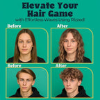 Rizzed™ Sea Salt Spray for Hair Men - Texturizing Spray with Castor Oil & Naturally Sourced Ocean Salts - Texture Sea Salt Sprays for Men - Surf Sprays to Add Volume and Beach Hair - 8.5oz