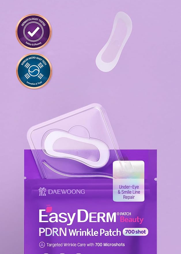 Easyderm PDRN Pimple Patch - Under Eye & Smile Line treatment, 8 Patches, K-Beauty Korean Skincare with Collagen & EGF, Eye patches, PDRN Eye Mask, Stocking Stuffer, Holiday Gift