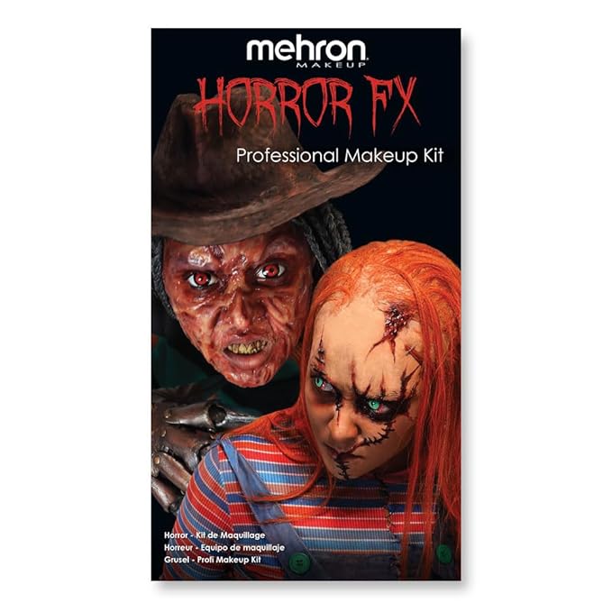 Mehron Makeup Premium Character Kits| Character Kits for Halloween & Cosplay| Made in the USA | Complete Kit Includes all Makeup, Tools, & Instructions on How to Create the Look | (Horror FX)