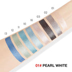 evpct Pearl White Shimmer Cream Eye Shadow Brightener Sticks Set for Eyes, White Shimmery Matte Pencil Eye shadow Applicator Stick Pen Palette Makeup Waterproof sombras en crema para ojos 01#