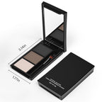 Eyebrow Powder，Eyebrow Kit Makeup Palette，3 Colors Eye Brow Powder With Mirror&Brow Brush for Women，LongLasting，Waterproof，Fill & Sculpt，Defined Natural Brows，Friendly Compact，Black Brown Nude 01