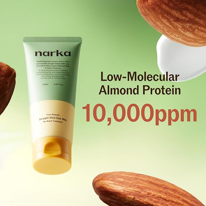 Leave-In Conditioner Hair Milk – Heat Protectant 392°F (200°C), Anti-Frizz Smoothing Cream, Split End Repair, Lightweight Non-Greasy Hydrating Hair Serum (150ml / 5.07 fl oz.)