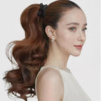 8 Pcs Black Small Satin Scrunchies for Women, No Damage No Crease Hair Ties Scrunchies for All Hair Types and Textures, Thin Hair Elastic Bands Ponytail Holders for Girls Hair Accessories