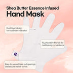 Epielle Moisturizing Hand Mask 6 Pairs, Soften with Sunflower Seed Oil & Vitamin E, Deep Moisturizing Gloves for Dry, Cracked Hands, Self Care Gifts for Women, Spa Kit, Stocking Stuffers