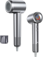 Hair Dryer, 160000 RPM High-Speed Ionic Blow Dryer Portable Professional Lightweight Hair Dryers with 200 Million Negative Ions, Fast-Drying, Quiet Hair Dryer with Nozzle for Travel, Home, Salon（HF03）