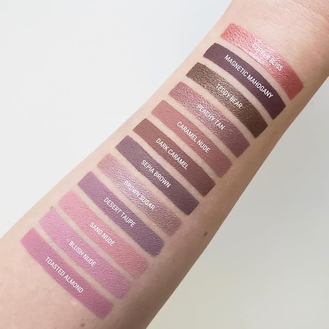 Aromi Matte Liquid Lipstick | Brown Nutmeg Lip Color, Long Wear, Transfer Proof, Paraben, Phthalate, + Gluten Free, Waterproof, Waterproof, Vegan (Dark Caramel)