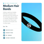 Gimme Beauty Medium Hair Bands Seamless Nylon - Low Profile Hair Accessory - Snag Free Tie for Firm, Lasting Hold - Soft, Non-Slip Ponytail Holder for Women - Warm Colors, 12 Pack