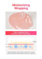 Lip Care Color Oil #Pure Coral 0.34 Fl Oz, Vegan Tinted Lip Oil with Jelly Massager for Dry Lips, Hydrating & Cooling Lip Treatment, Long-Lasting Glow & Volume, Korean Lip Oil, BeginS