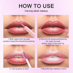 Kaely 2-in-1 Nude Pink Metallic Lipstick and Lip Liner, Shimmer Liquid Metallic Lipsticks for Women, Glitter Lip Gloss Stain Long Lasting Waterproof Smudge Proof 24 Hour, Vegan Makeup, 19