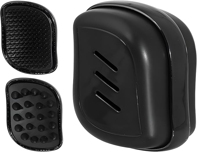 2-in-1 Scalp Massager Shampoo Brush,Scalp Dandruff Removal with Soft Silicone Bristles,Wet & Dry Scalp Care Head Scrubber Hair Washing,Comfortable for All Hair Types