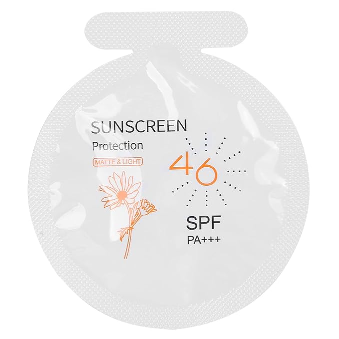 Pack of 20 Sunscreen, SPF46 PA+++ Moisturizing Sunscreen,3ml Face & Body Sunblock, Moisturizing Sunscreen for Most of Skins Portable Resist Water Sunscreen for Sport