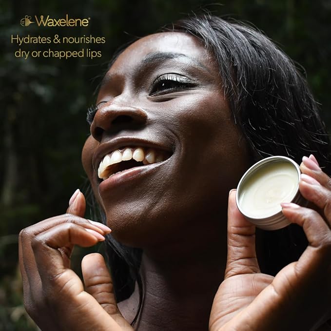 Waxelene Original Aerated Lip Balm Tin 4pc, Best Lip Balm Ever Organic Multipurpose Ointment Baby Eczema Dry Sensitive Skin Body Hand Face Moisturizer