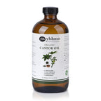 Cold Pressed Castor Oil Organic Glass Bottle(16 Fl Oz),100% Pure ，Hexane Free for Hair Growth & Care, Castor oil pack & Moisturize Body Skin