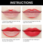 evpct 1Pcs Red Velvet Matte Lip Liner and Lipstick Combo Set Kit for Women, Fire Orange British Red Magic 24 Hours Lipstick and Lip Liner Stain Makeup Set Long Lasting Waterproof 24 labial, 42#