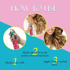 Jerome Russell Temporary Hair Color Spray, Gold - Intense Spray-On Temporary Hair Color, Fast-Drying, Non-Sticky, Travel Size, Instant Vivid Color, 2.2 oz