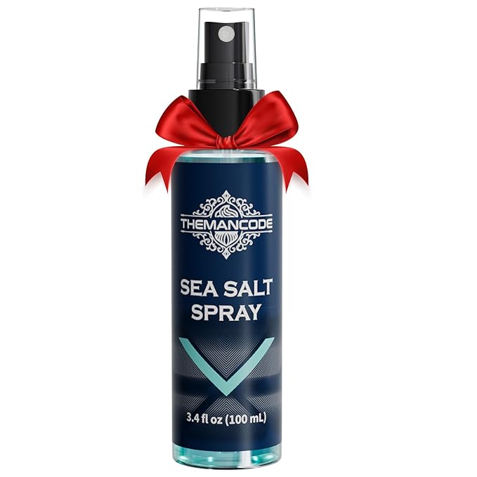 Sea Salt Spray for Men, Valentines Day Gifts for Him, Travel and Beach Vacation Essentials, Travel Size Beachy Hair Texturizing Hairspray, Surf Spray Adds Instant Volume, Men Gift, 3.4 Oz