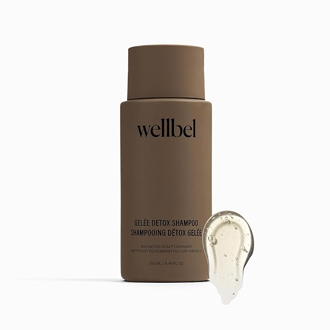 WELLBEL Gelée Detox Shampoo – pH-Balanced Scalp Detox, Gently Exfoliates & Removes Buildup, Dermatologist-Tested, Color-Safe, Hydrating & Strengthening Formula for Healthy, Bouncy Hair