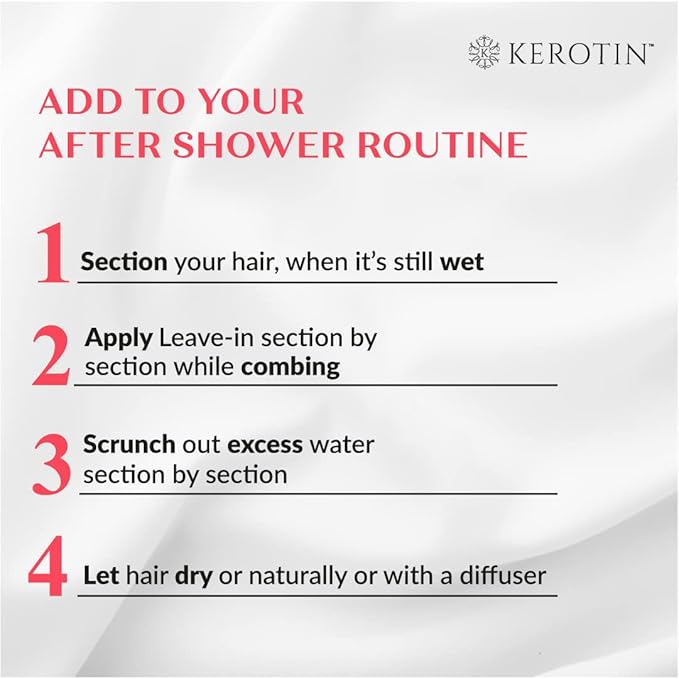 Kerotin Leave-in Conditioner - Curl and Wavy Hair - Detangler, Moisturizing and Anti-Frizz, Approved Cream with Argan Oil | Free of Sulfate and Artificial Fragrances.