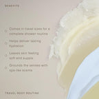 Oak Essentials Travel Body Routine | TSA-Friendly Mini Body Care Set with Wash, Scrub, Lotion, Oil, & Balm + Linen Travel Bag