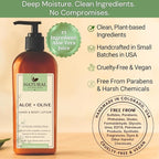 Natural Escapes Lavender & Lemongrass Body Lotion 2-Pack – Hydrating Hand & Body Moisturizer for Dry Sensitive Skin – Vegan Plant-Based Lotion with Ceramides, Aloe Vera & Vitamins – 8oz Each