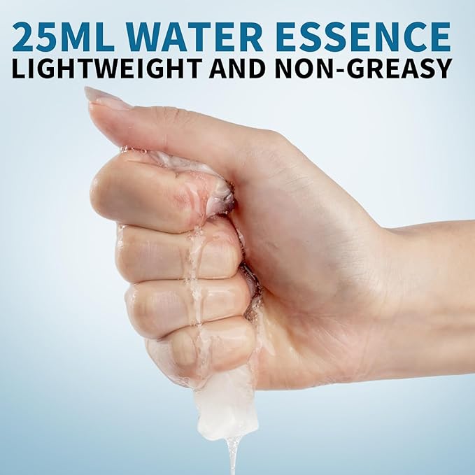 Hydrating and Firming Essence Sheet Face Masks with Quadruple Peptide and Sodium Hyaluronate, Moisturizing & Anti-Wrinkle, Safe for Sensitive Skin, Pack of 10