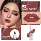 evpct Silky Smooth Lip Liner Pencil Retractable, Cherry Red Lip Liner Creamy Long-Lasting Formula for Precision Contouring Matte Velvet Pigmented Rich Lip Colors Crayon Lipstick 02